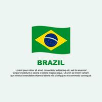 Brasilien flagga bakgrund design mall. Brasilien oberoende dag baner social media posta. Brasilien bakgrund vektor