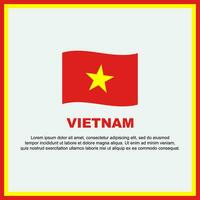 Vietnam Flagge Hintergrund Design Vorlage. Vietnam Unabhängigkeit Tag Banner Sozial Medien Post. Vietnam Banner vektor