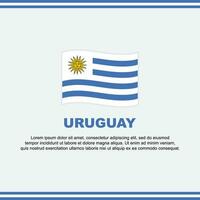 Uruguay Flagge abstrakt Hintergrund Design Vorlage. Uruguay Flagge Hintergrund Design Vorlage. vektor