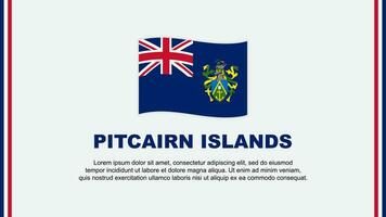 pitcairn öar flagga abstrakt bakgrund design mall. pitcairn öar oberoende dag baner social media vektor illustration. pitcairn öar tecknad serie