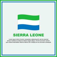 sierra leone flagga bakgrund design mall. sierra leone oberoende dag baner social media posta. sierra leone baner vektor