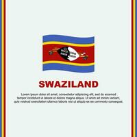 Swasiland Flagge Hintergrund Design Vorlage. Swasiland Unabhängigkeit Tag Banner Sozial Medien Post. Swasiland Karikatur vektor