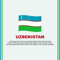 Usbekistan Flagge Hintergrund Design Vorlage. Usbekistan Unabhängigkeit Tag Banner Sozial Medien Post. Usbekistan Karikatur vektor