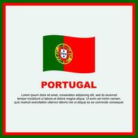 Portugal Flagge Hintergrund Design Vorlage. Portugal Unabhängigkeit Tag Banner Sozial Medien Post. Portugal Banner vektor