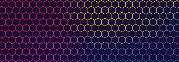 Mehrfarbig Hexagon abstrakt Technologie Hintergrund vektor