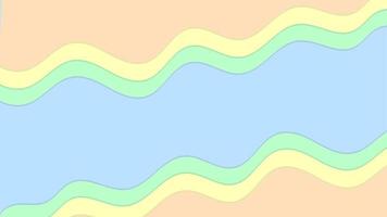 pastellfärg form abstrakt bakgrund med blå grön gul orange vektor