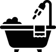 Badewanne-Vektor-Icon-Design-Illustration vektor