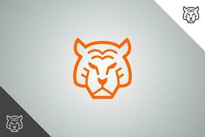 Tiger modern Logo und Symbol. perfekt Logo zum Geschäft verbunden zu Tier, Haustier und Veterinärmedizin. isoliert auf Hintergrund. Vektor eps 10.