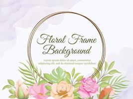 Hochzeit Banner Hintergrund floral Vektor Vorlage