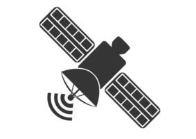 Satellit Symbol Zeichen Vektor, Symbol, Logo Illustration zum Netz und Handy, Mobiltelefon. vektor