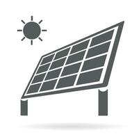 Solar- Panel Symbol. Vektor Konzept Illustration zum Design.