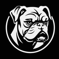 Bulldogge Züchter Logo vektor