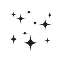 scheinen Vektor Symbol, sauber Star Illustration Zeichen isoliert Vektor Illustration.