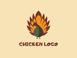 Hähnchen Essen Logo Design Vorlage zum Restaurant vektor