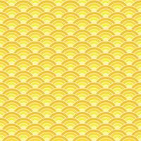 gul skugga av japansk Vinka mönster bakgrund. japansk sömlös mönster vektor. vågor bakgrund illustration. för Kläder, omslag papper, bakgrund, bakgrund, gåva kort. vektor