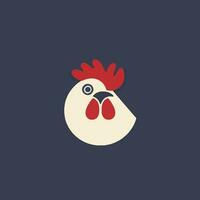 kyckling silhuett på en bakgrund. enkel design representerar fjäderfän, jordbruk, och natur. vektor