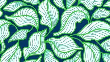 grön löv bakgrund grafisk skog konst mönster vektor