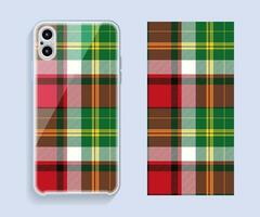 Handy-Cover-Design. Vorlage Smartphone Fall Vektormuster. vektor