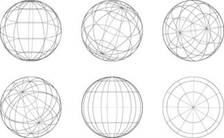 geometrische form des 3d-designs der kugel im technologiestil. abstrakte Kreisvektorillustration. vektor