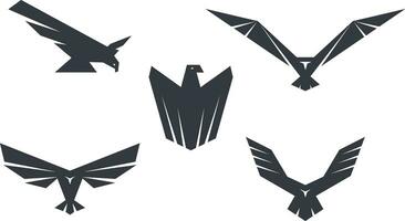 einstellen von Adler Logo Vektor Symbol.