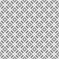 Schwarz-Weiß-nahtlose Mustertextur. Ziergrafik in Graustufen. Mosaik Ornamente. Mustervorlage. vektor