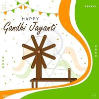 gandhi jayanti bakgrund vektor