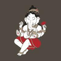 Ganesha das Herr von Erfolg vektor