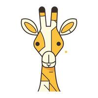 Giraffe Symbol. eben Illustration von Giraffe Vektor Symbol zum Netz Design