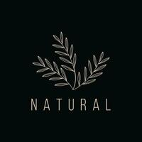 Blatt Natur Logo Design Idee vektor