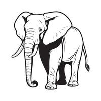 Elefant Vektor Bild, Kunst, Design und Illustration
