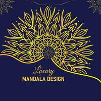 Luxus Mandala Design Vektor Vorlage