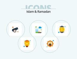 Islam und Ramadan eben Symbol Pack 5 Symbol Design. Islam. Ramadan. Muslim. Stunde. Muslim vektor