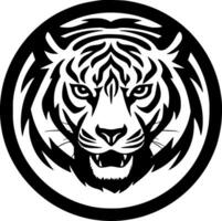 Tiger - - minimalistisch und eben Logo - - Vektor Illustration