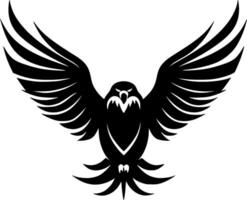 Adler - - schwarz und Weiß isoliert Symbol - - Vektor Illustration