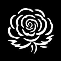 Rose, minimalistisch und einfach Silhouette - - Vektor Illustration