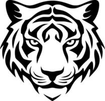 Tiger - - schwarz und Weiß isoliert Symbol - - Vektor Illustration