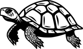 Schildkröte - - minimalistisch und eben Logo - - Vektor Illustration