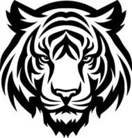 Tiger - - schwarz und Weiß isoliert Symbol - - Vektor Illustration