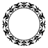Jahrgang dekorativ Zier Kreis Rahmen Vektor, runden Vektor Zier Rahmen