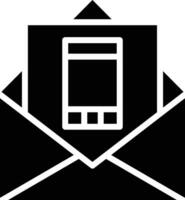 Handy, Mobiltelefon Mail Vektor Symbol Design Illustration