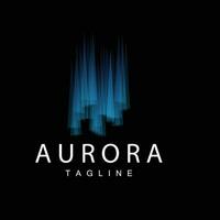 Aurora Logo, einfach Aurora Natur Landschaft Design Farbe Gradation, Vektor Symbol Vorlage, Illustration