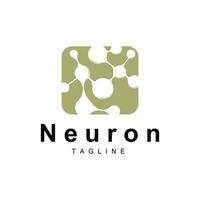 Neuron Logo, cel DNA Netzwerk Vektor, und Partikel Technologie, einfach Illustration Vorlage Design vektor