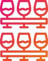 vin glasögon vektor ikon design illustration