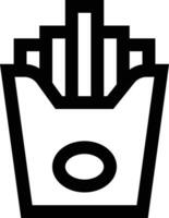 Französisch Fritten Vektor Symbol Design Illustration