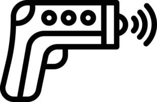 Thermometer Gewehr Vektor Symbol Design Illustration