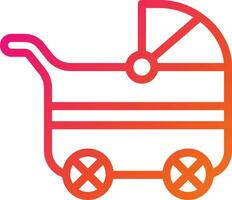 Baby Kinderwagen Vektor Symbol Design Illustration