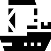 Frachtschiff-Vektor-Icon-Design-Illustration vektor