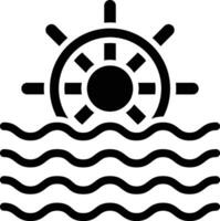 Wasser Mühle Vektor Symbol Design Illustration