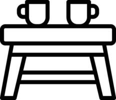 Tee Tabelle Vektor Symbol Design Illustration