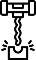 Korkenzieher Vektor Symbol Design Illustration